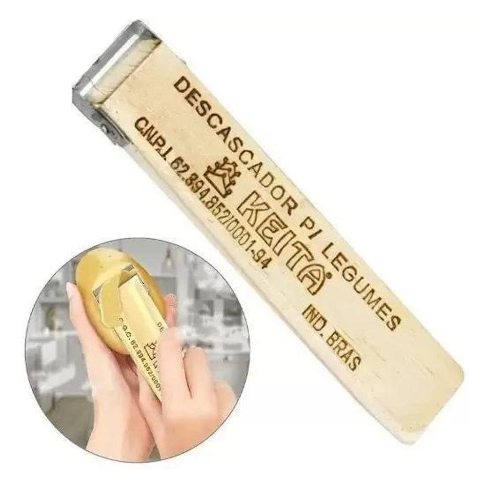 Descascador Fatiador De Legumes Frutas Cabo Madeira Keita