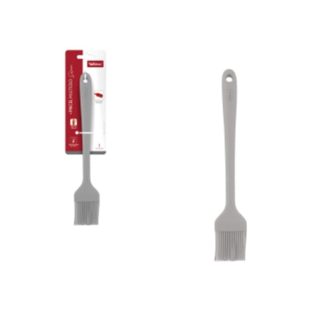 Pincel Culinário De Silicone - Cinza