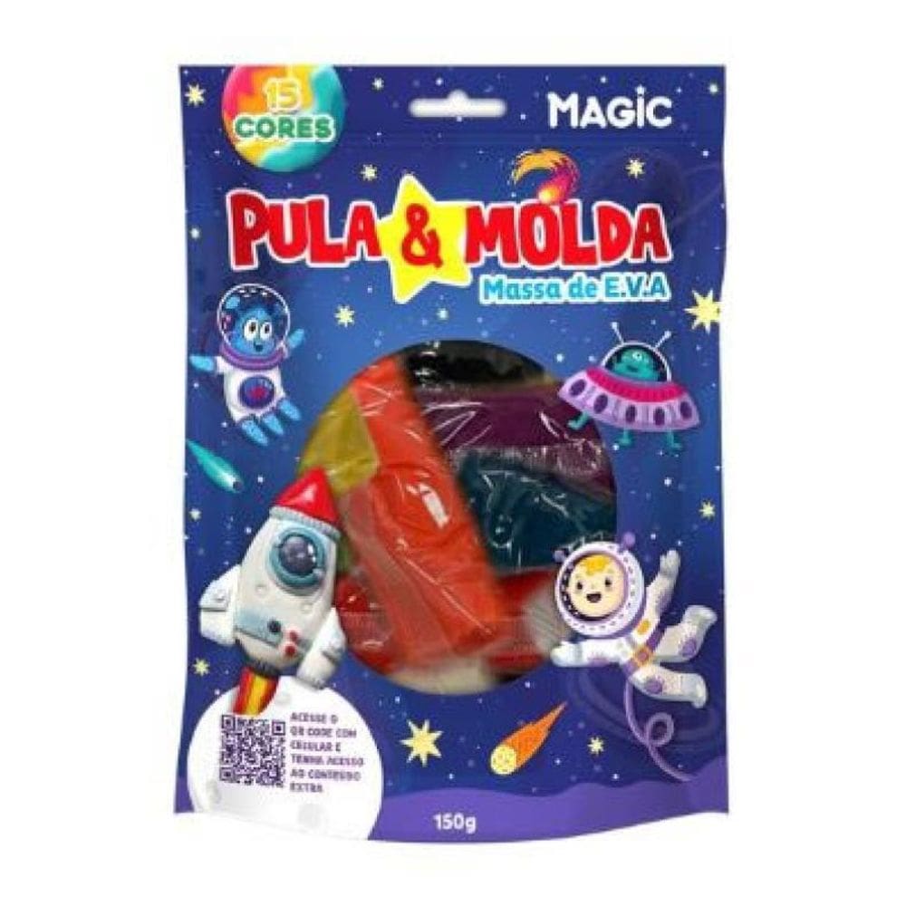 Massa Pula E Molda 15 Cores 150G Espaco