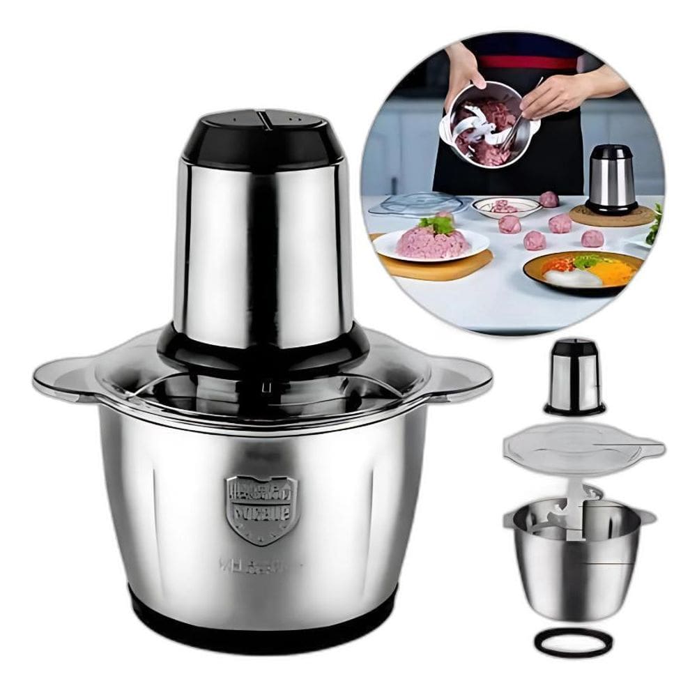 Processador Elétrico 850W Inox 110V Alimentos Premium
