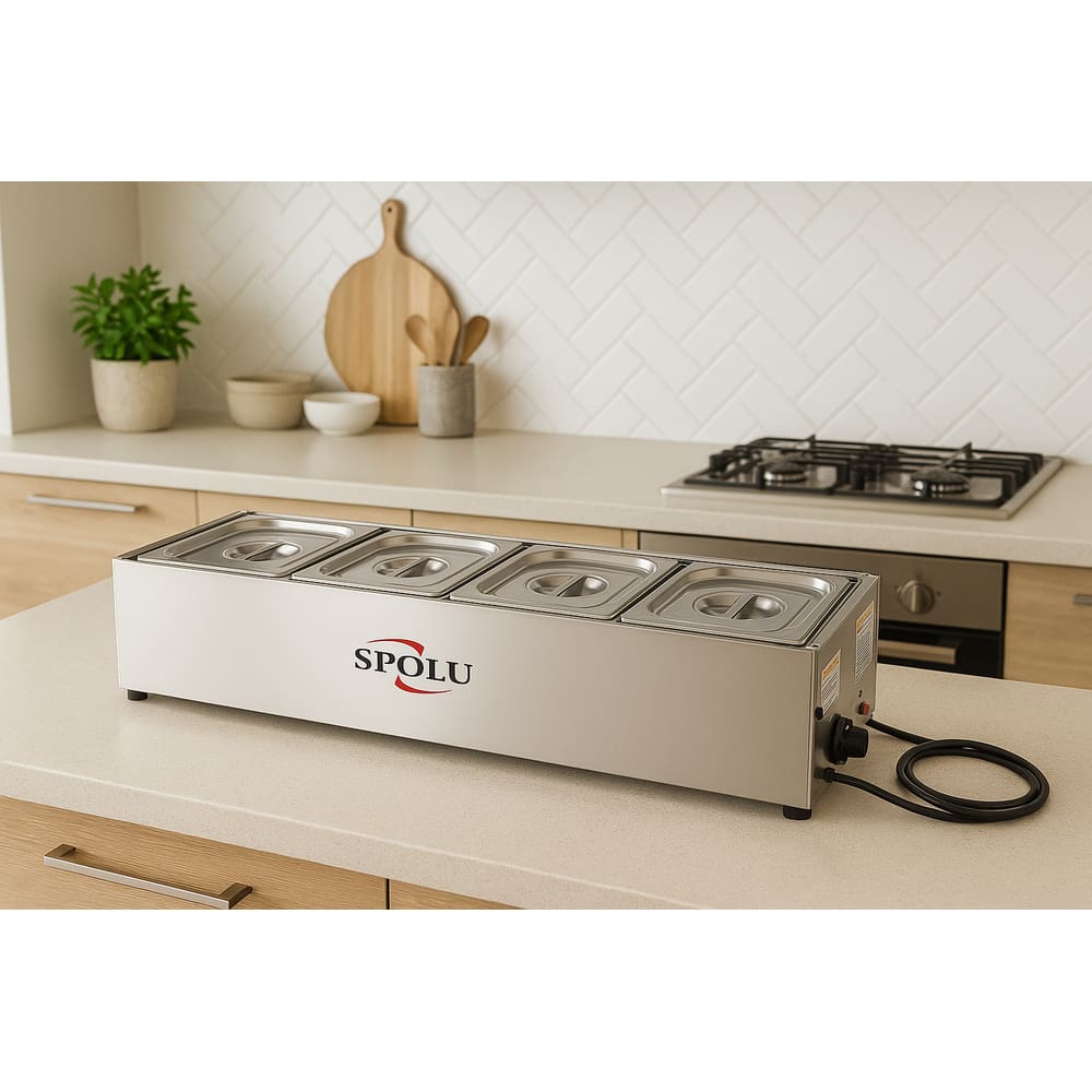 Rechaud Térmico 4 Cubas de 6 Litros 127v