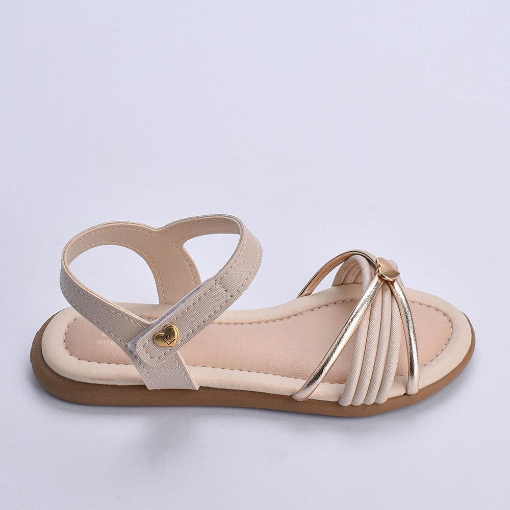 Sandália Infantil Kidy Cristal Marfim