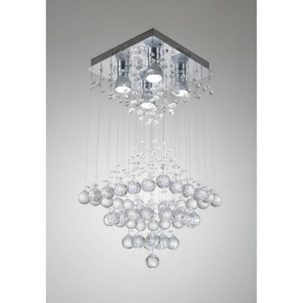 Lustre Para Sala, Quarto, Cozinha, Cristal K9 Base 30x30