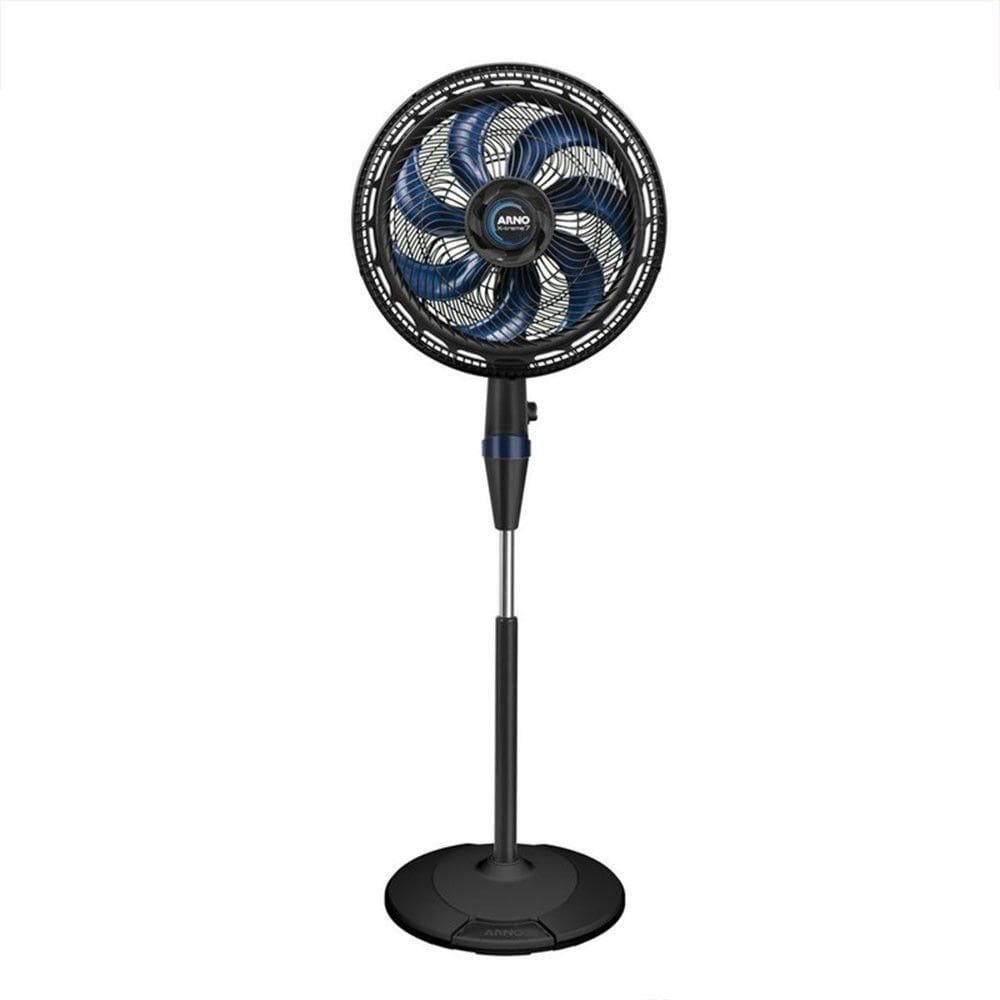 Ventilador De Coluna Arno X-treme 7,40 Cm 7 Pás 150W Preto Com Azul VE7C 110V