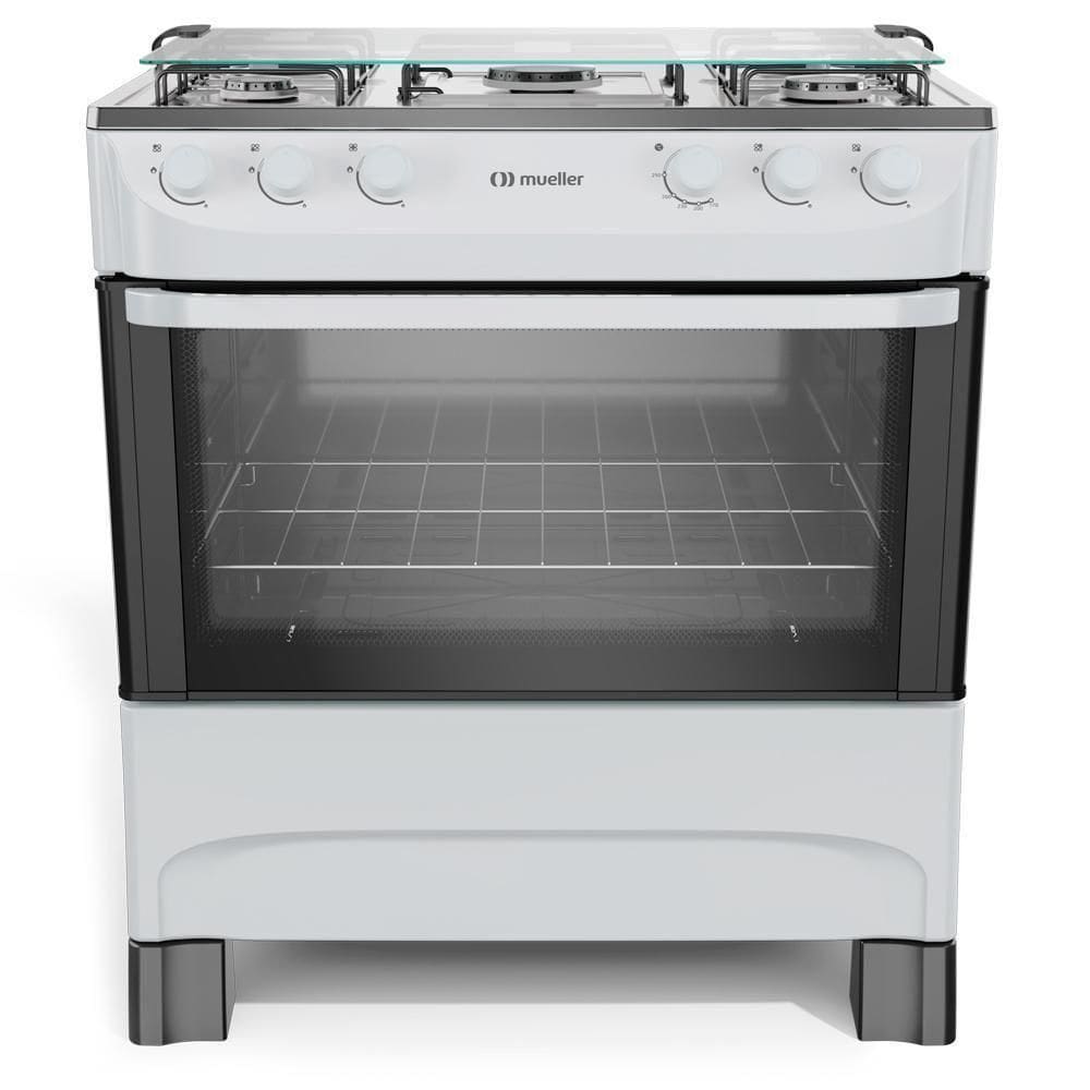 Fogão Mueller 5 Bocas Branco Acendimento Manual Mfi5ba