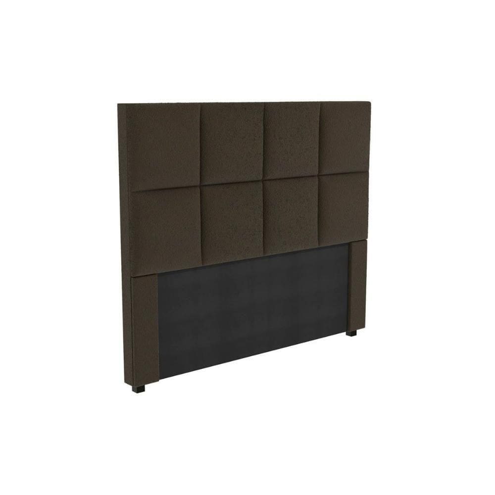 Cabeceira Cama Box Estofada Casal Cab011 - Boucle Chocolate - Kappesberg