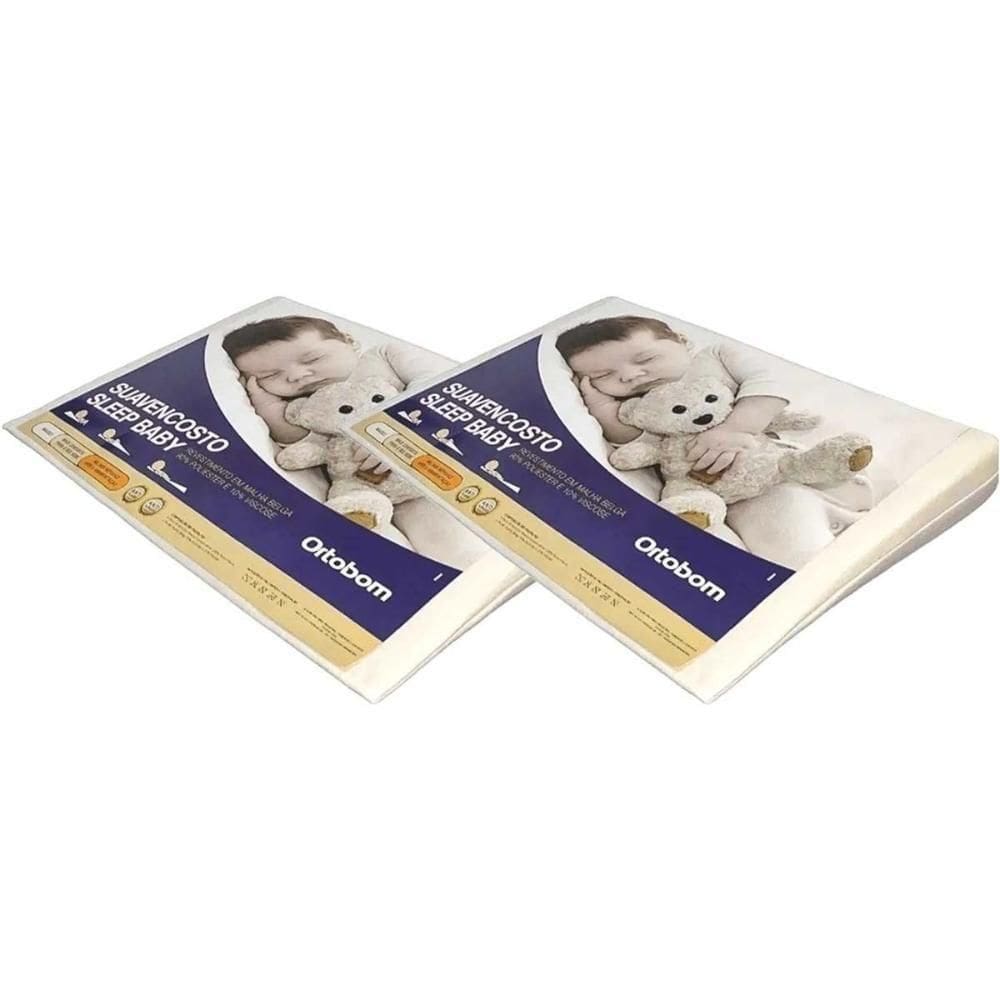 Travesseiro Infantil Rampa Anti Refluxo Sleep Baby Kit C- 2 Un (40x70) - Ortobom