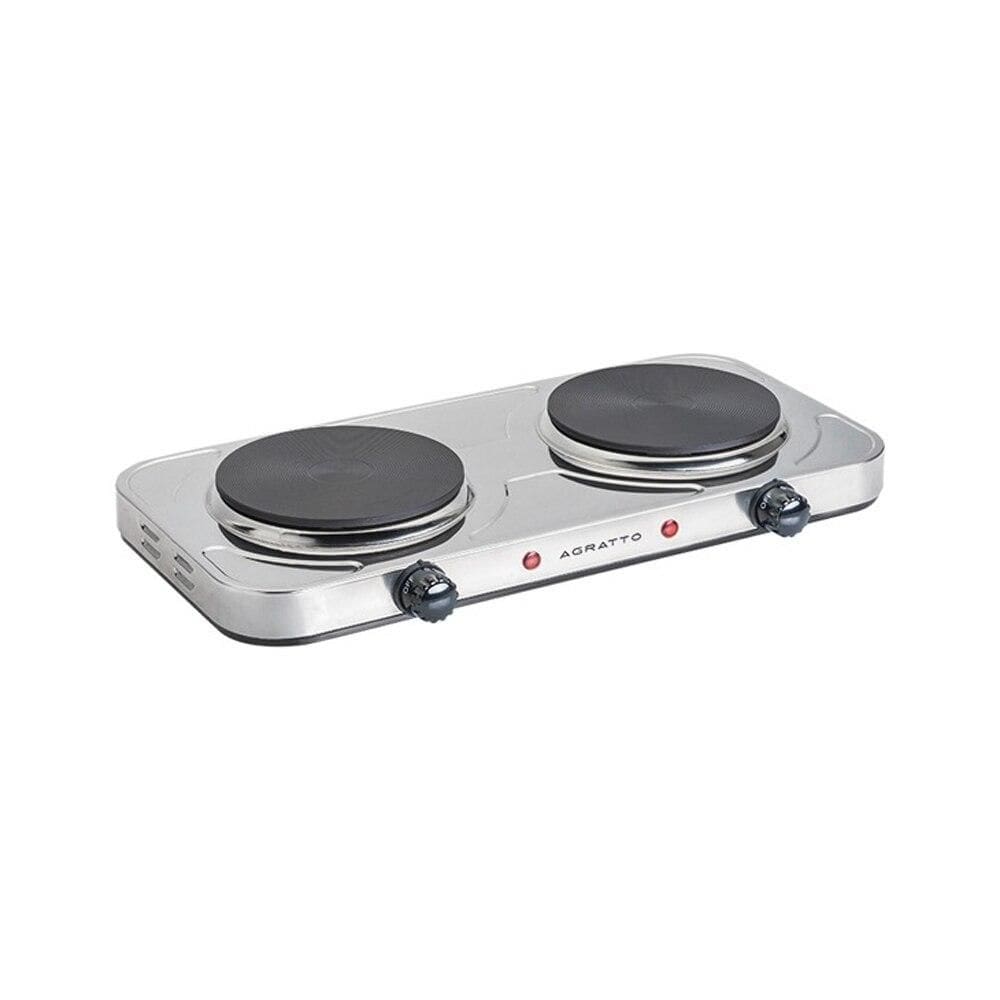 Cooktop 2 Bocas Agratto Elétrico FM-02, Inox - 220 Volts