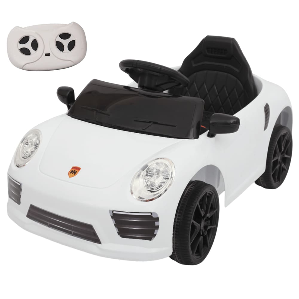 Carro Elétrico Infantil Zippy Toys Compact Porsche Branco 6V