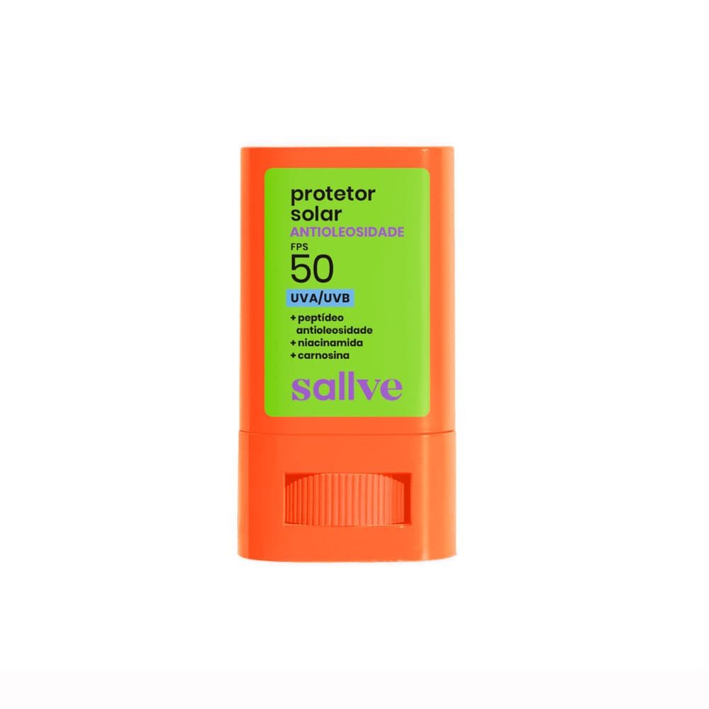 Protetor Solar Sallve Bastão FPS 50 Antioleosidade 15g
