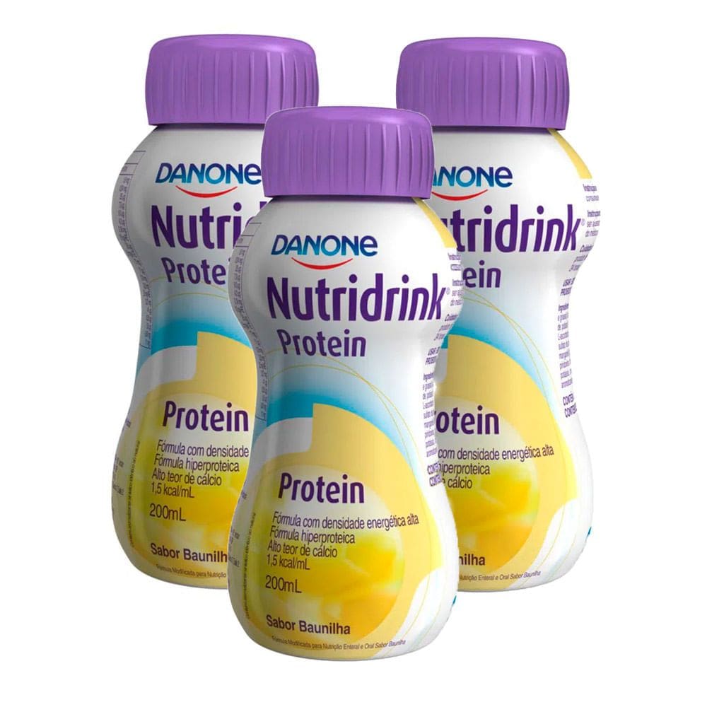 Kit 3 Nutridrink Protein Baunilha 200ml