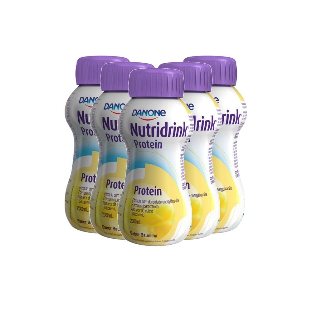 Kit 5 Nutridrink Protein Baunilha 200ml