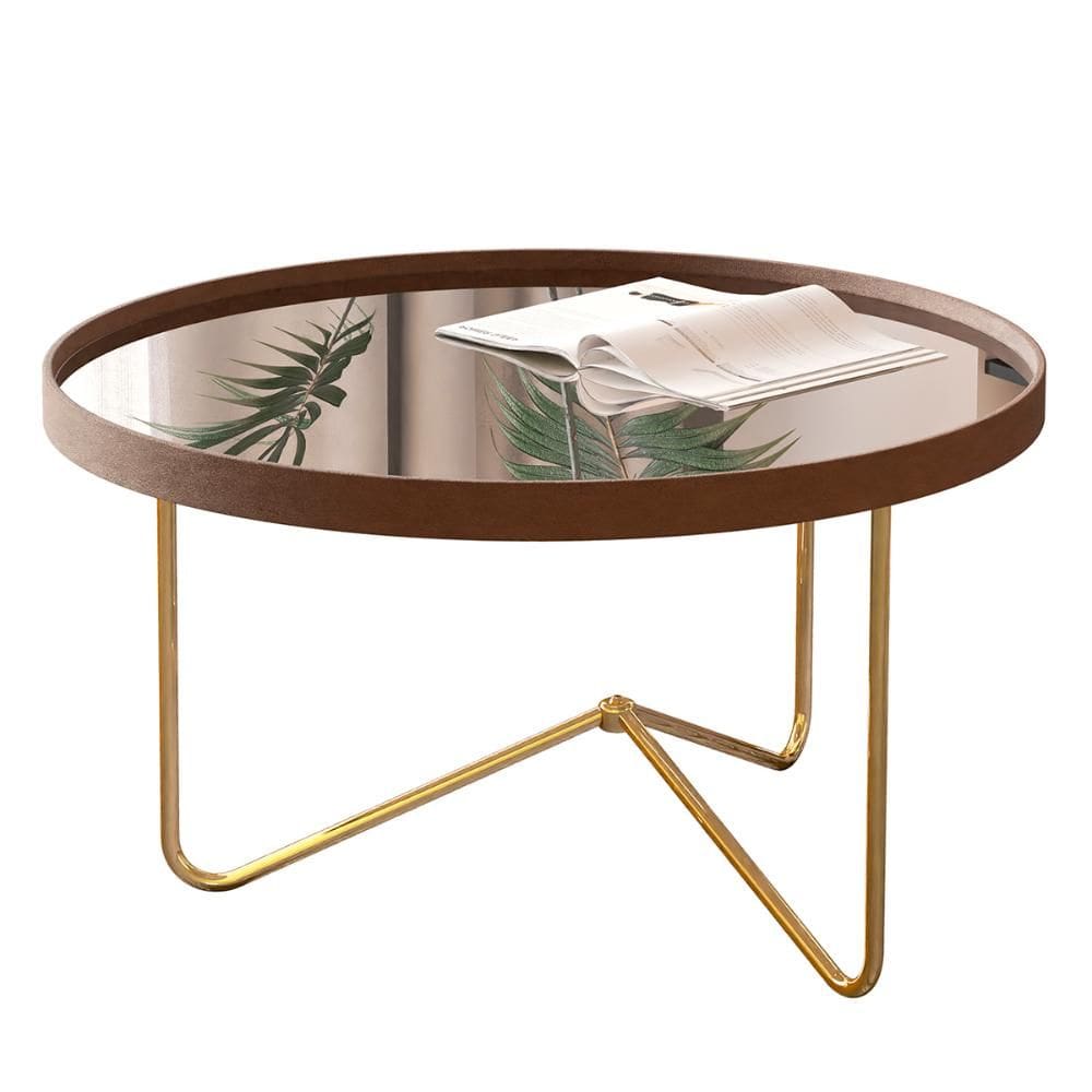 Toucador Alamanda Quarto com Espelho e Pés Metálico