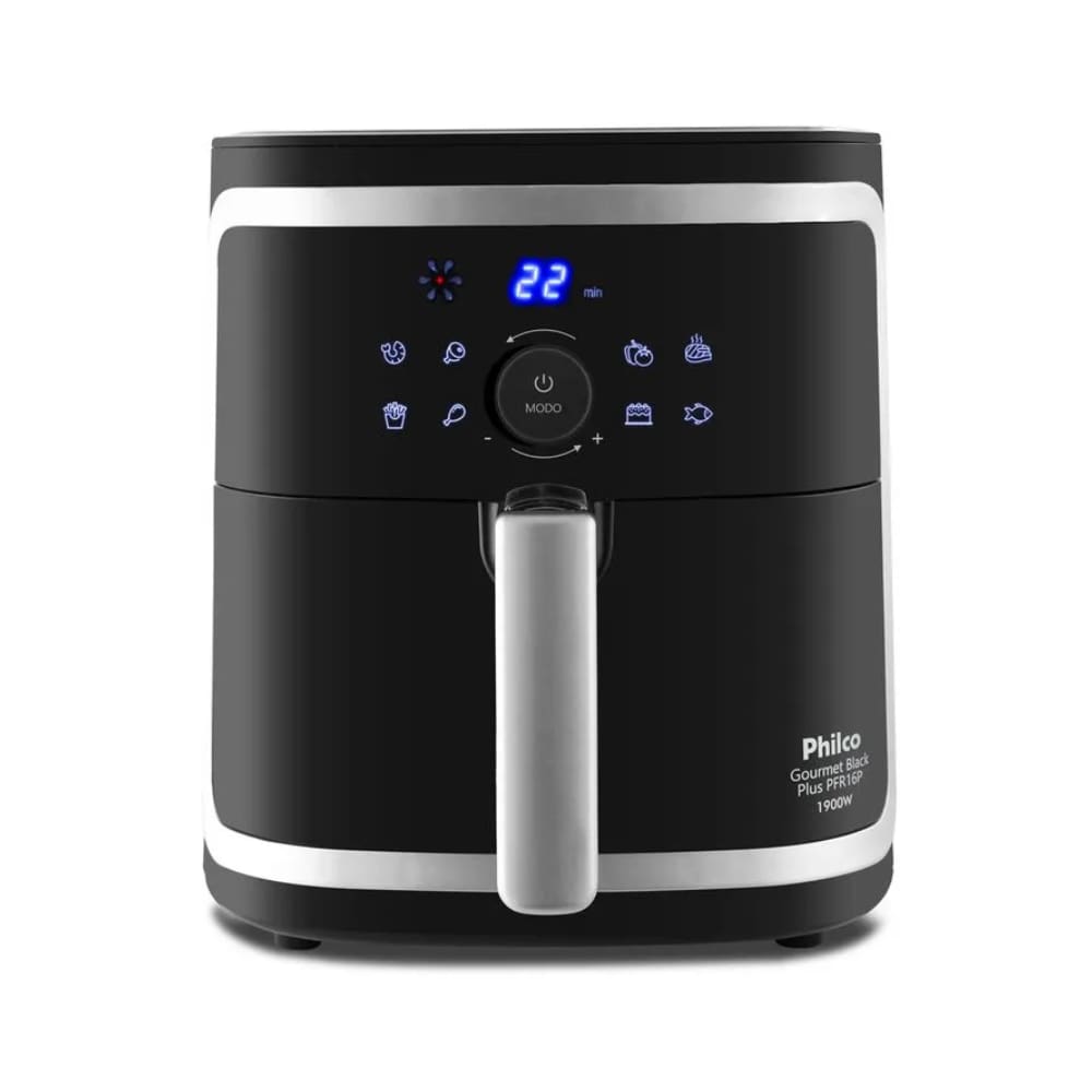 Air Fryer Philco Gourmet Black Plus 5L 1900W PFR16P 220V