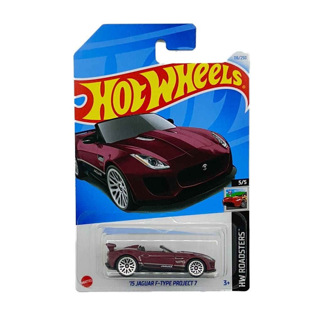 Miniatura Carro `15 Jaguar F-Type Project 7 1:64 Hot Wheels