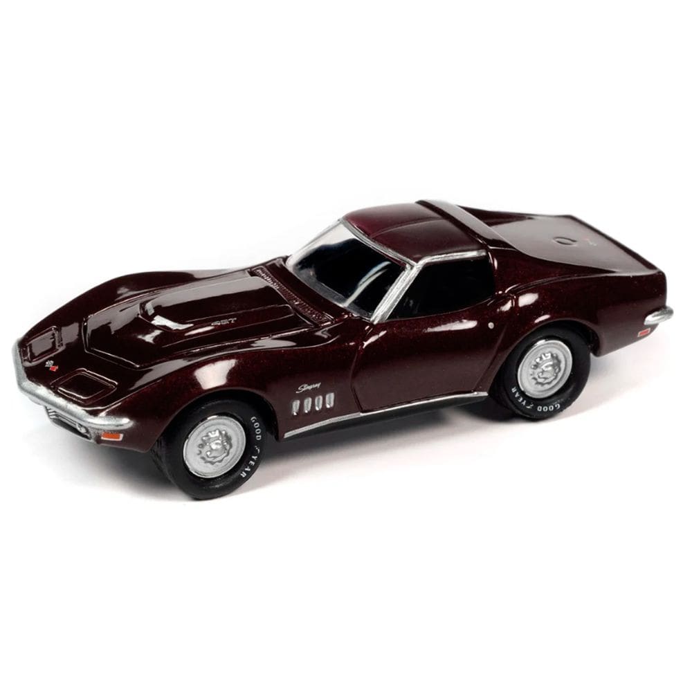 Miniatura Carro 69 Chevy Corvette 427 1:64 Johnny Lightning