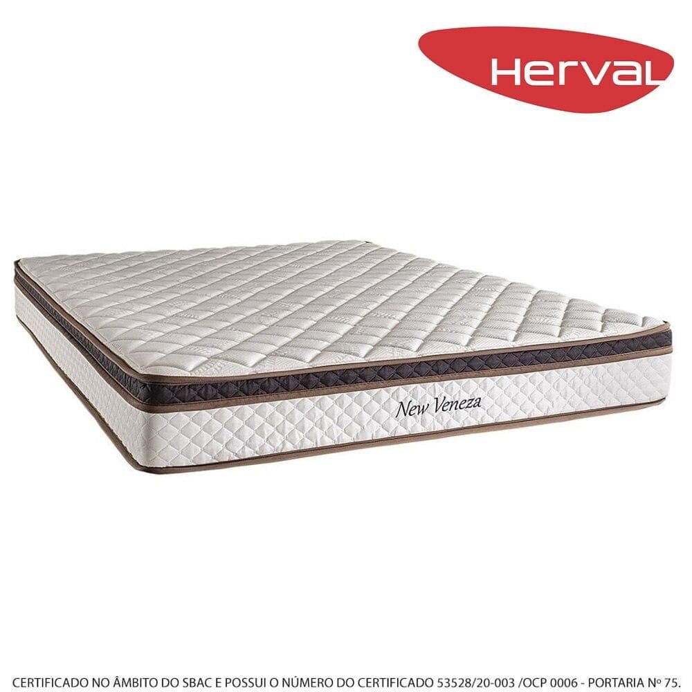 Colchão Casal Herval Molas Bonnel New Veneza, 20x138x188 cm