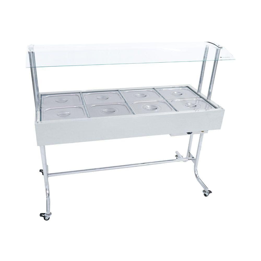 Estufa de Aquecimento Master 8 Cubas 1/2 Com Tampa Venâncio EA8MT