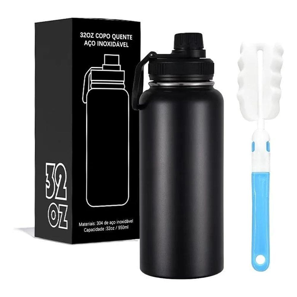 10X Garrafa Térmica De Aço Inoxidável 950Ml