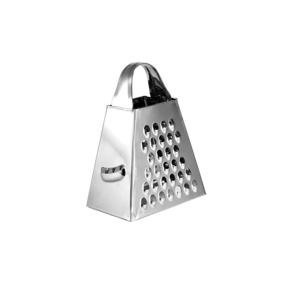 Mini Ralador 4 Faces Em Aço Inox Com Alça Luxo 8,5 Cm
