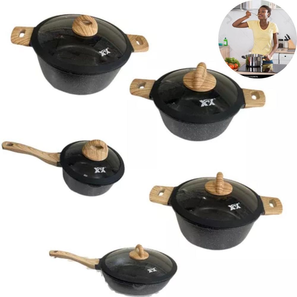 Panelas Antiaderentes Cor Preta Perfeitas Presente Sua Avó