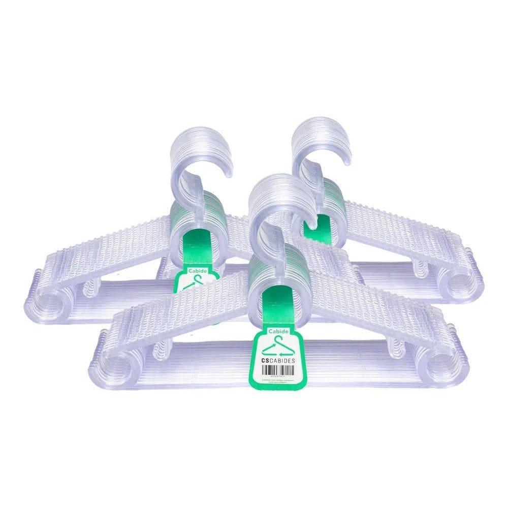 2X Cabides Acrilico Cabide  Kit 20 Unidades Transpare