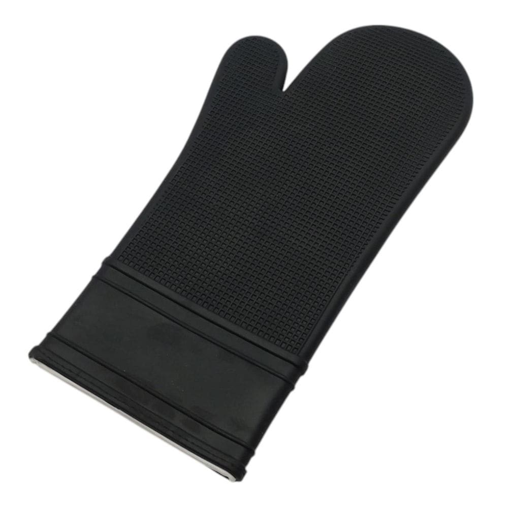 Luva Térmica De Silicone Para Cozinha Forno Fogão - Preto