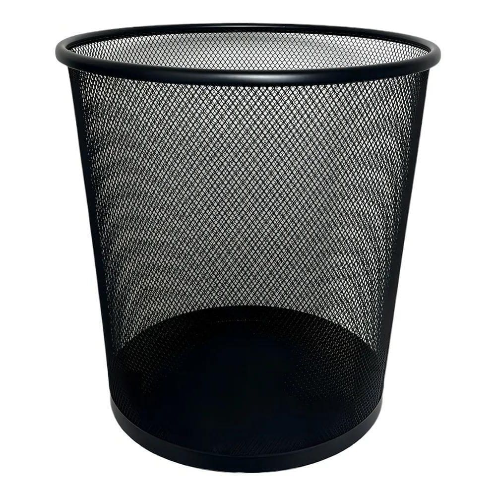 Lixeira Metal Aramado Telada Cesto De Lixo Escritório 12L Co