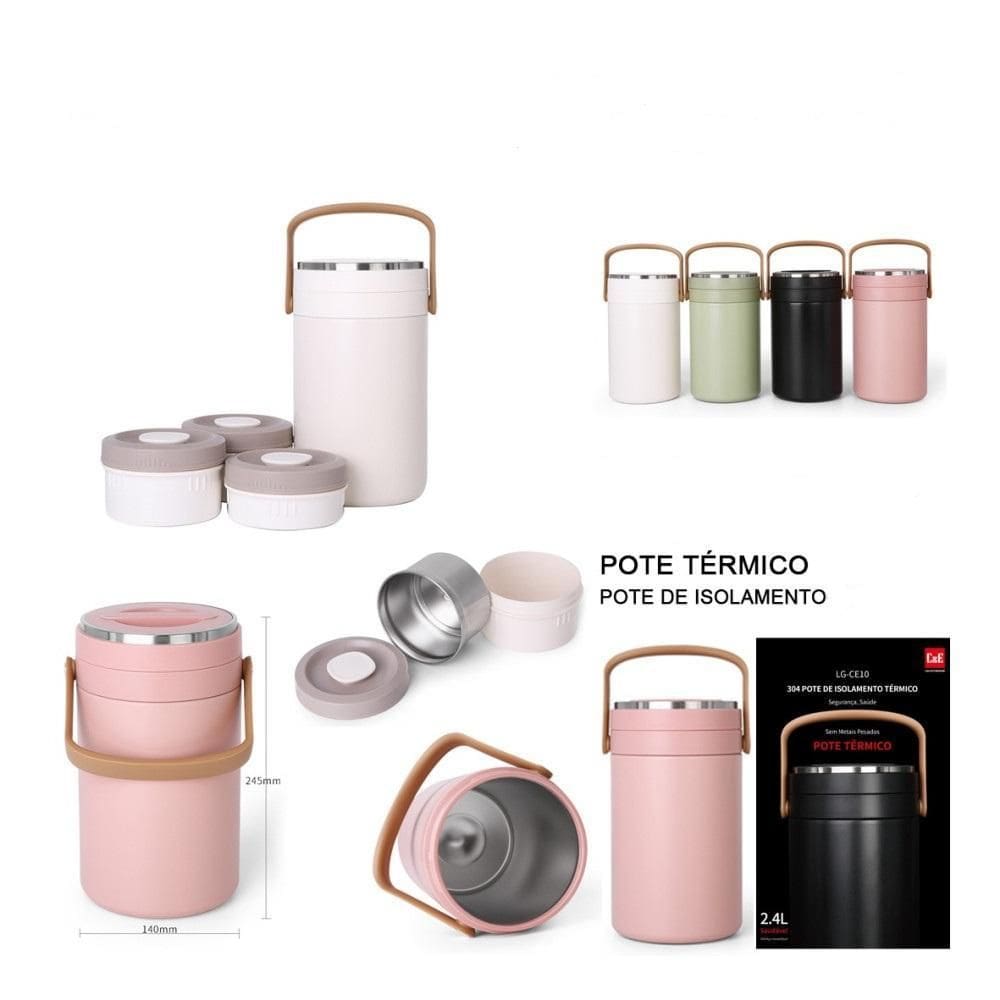 Pote Térmico De Isolamento Rosa-Ce10
