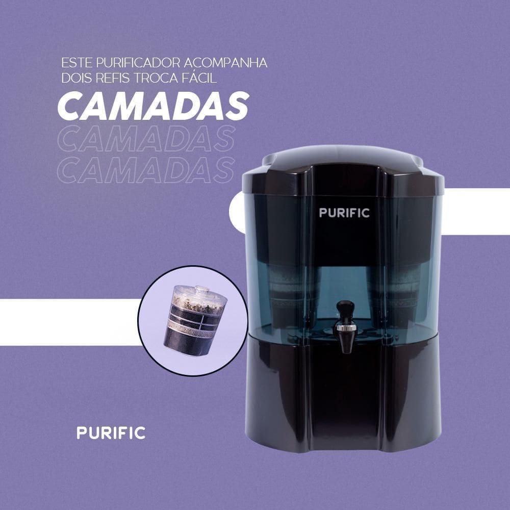 Purific 10 Preto Refil Camadas