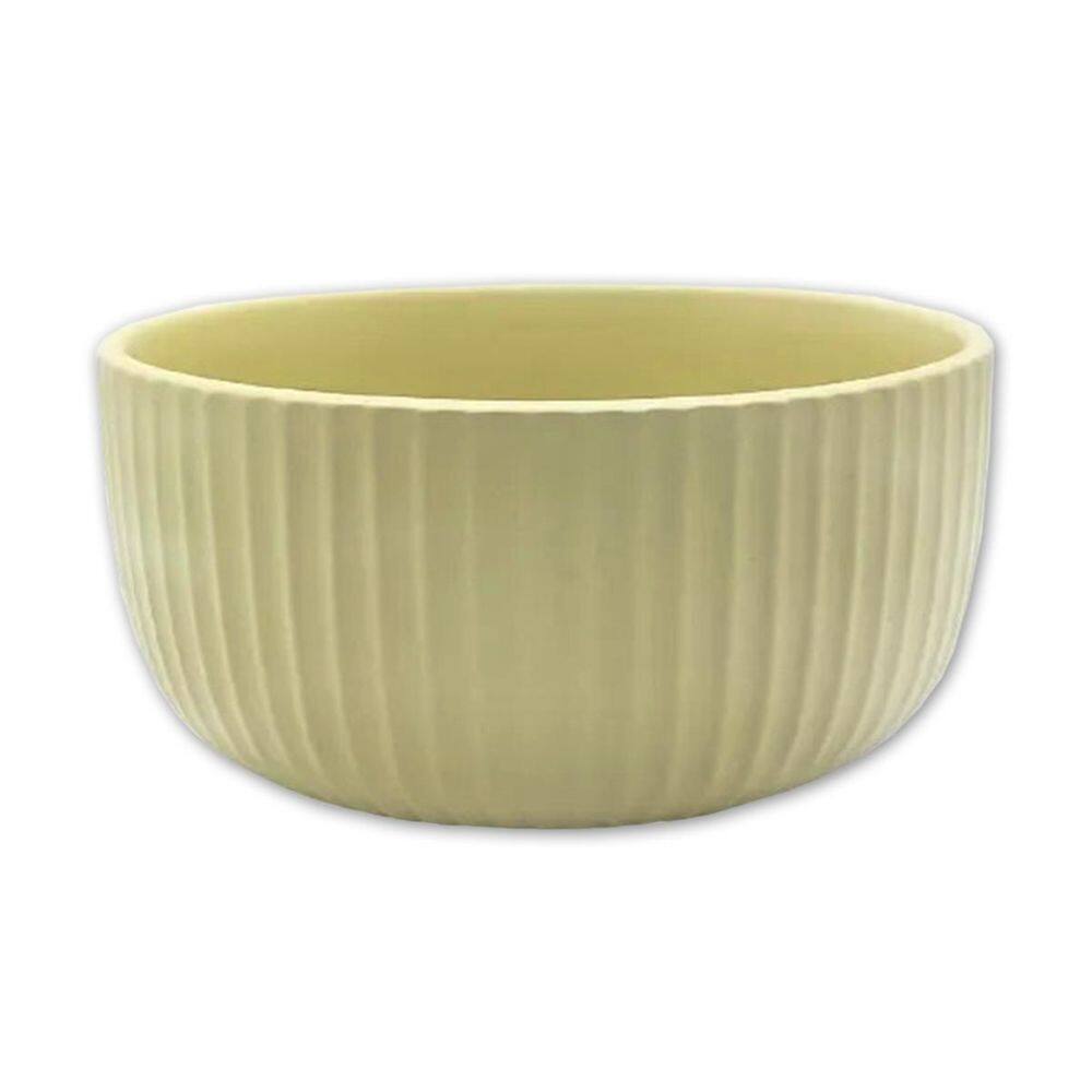 Bowl Tigela Cumbuca De Cerâmica Bege 12Cm Salada Fruta
