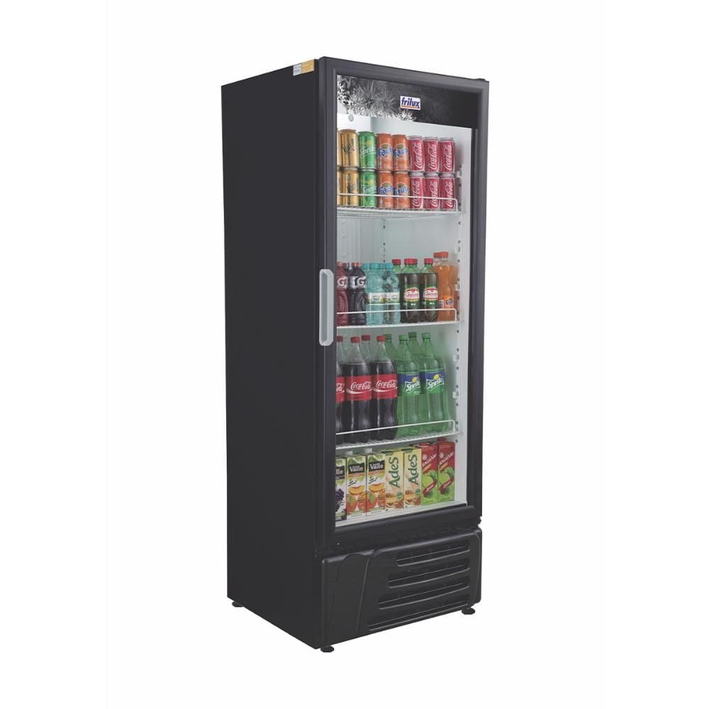Refrigerador Expositor Vertical Frilux 410 Litros Preto Porta de Vidro 127V RF-004