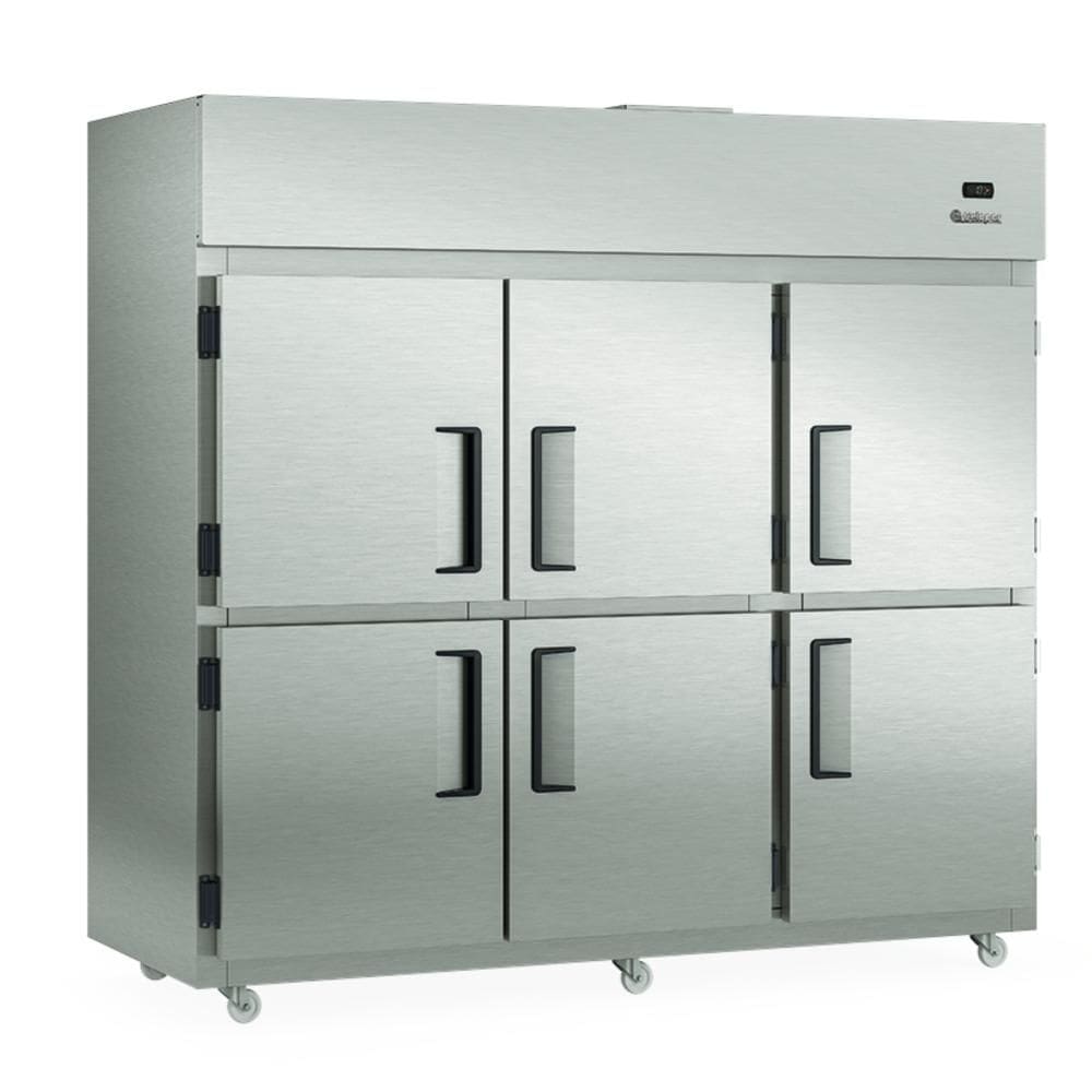 Geladeira Comercial Gelopar 6 Portas 2181 Litros Inox 220V GRCR-6P TI