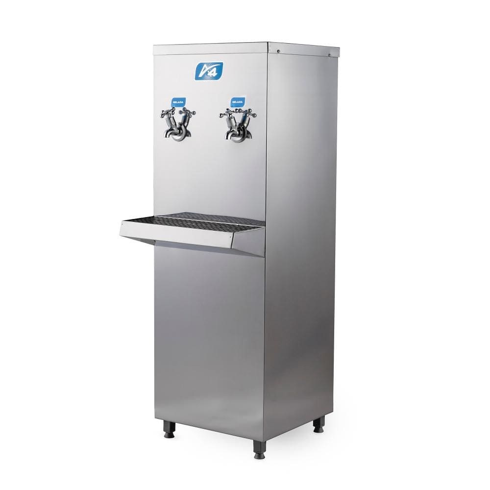Bebedouro Industrial Coluna 10L A4 Inox 2 Geladas 110V