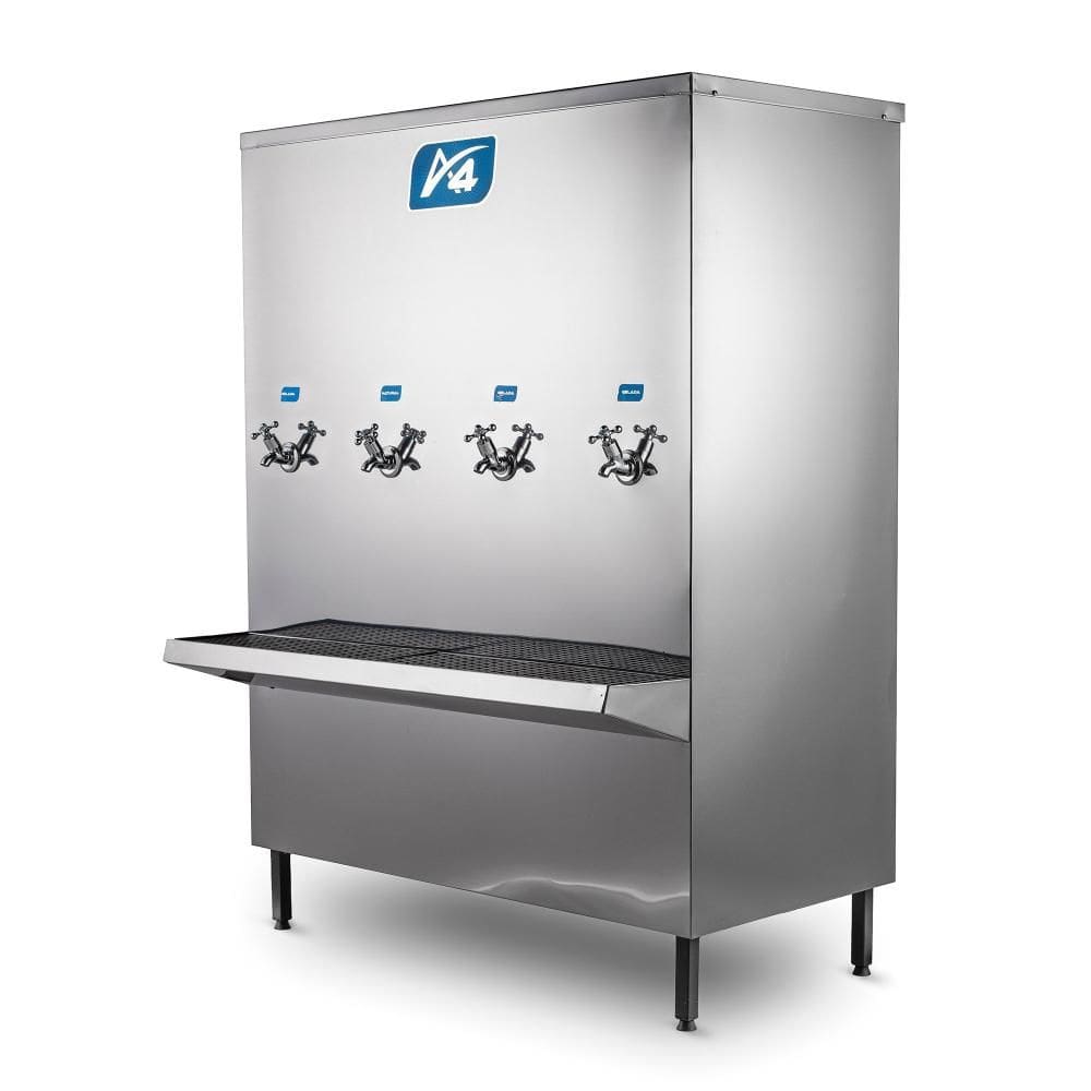 Bebedouro Industrial 200L A4 Inox 3 Torneiras Geladas 110V