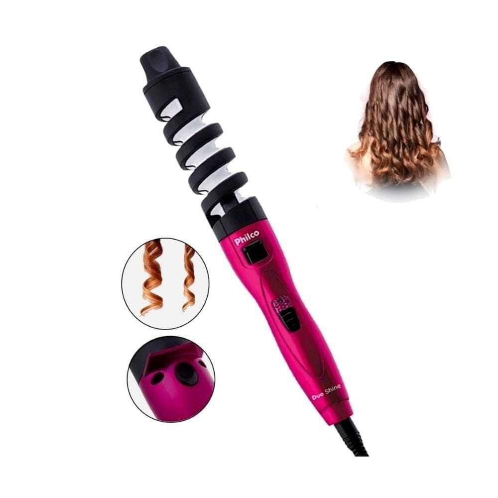 Cacheador Cabelo Duo Shine Philco Revestido Cerâmica Bivolt