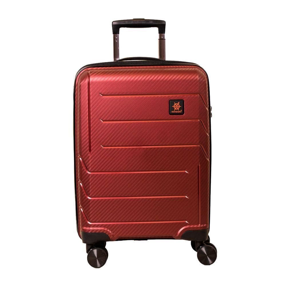 Mala Pequena De Bordo Navegat Expansível Violeta Rodas Duplas Cadeado Tsa Polipropileno