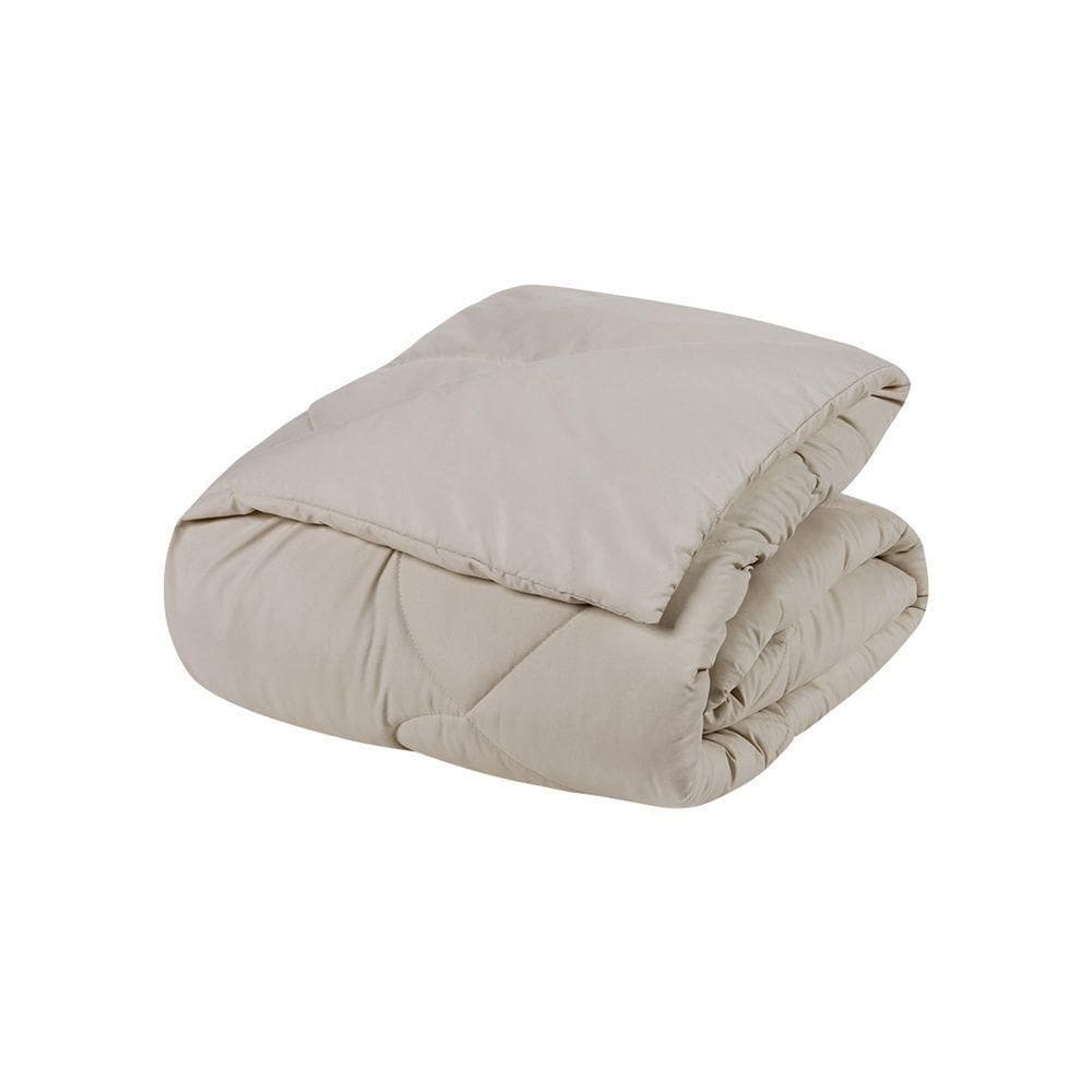 Edredom 1 Peça Queen Percal 200 Fios Unique 100% Poliéster - Avelã
