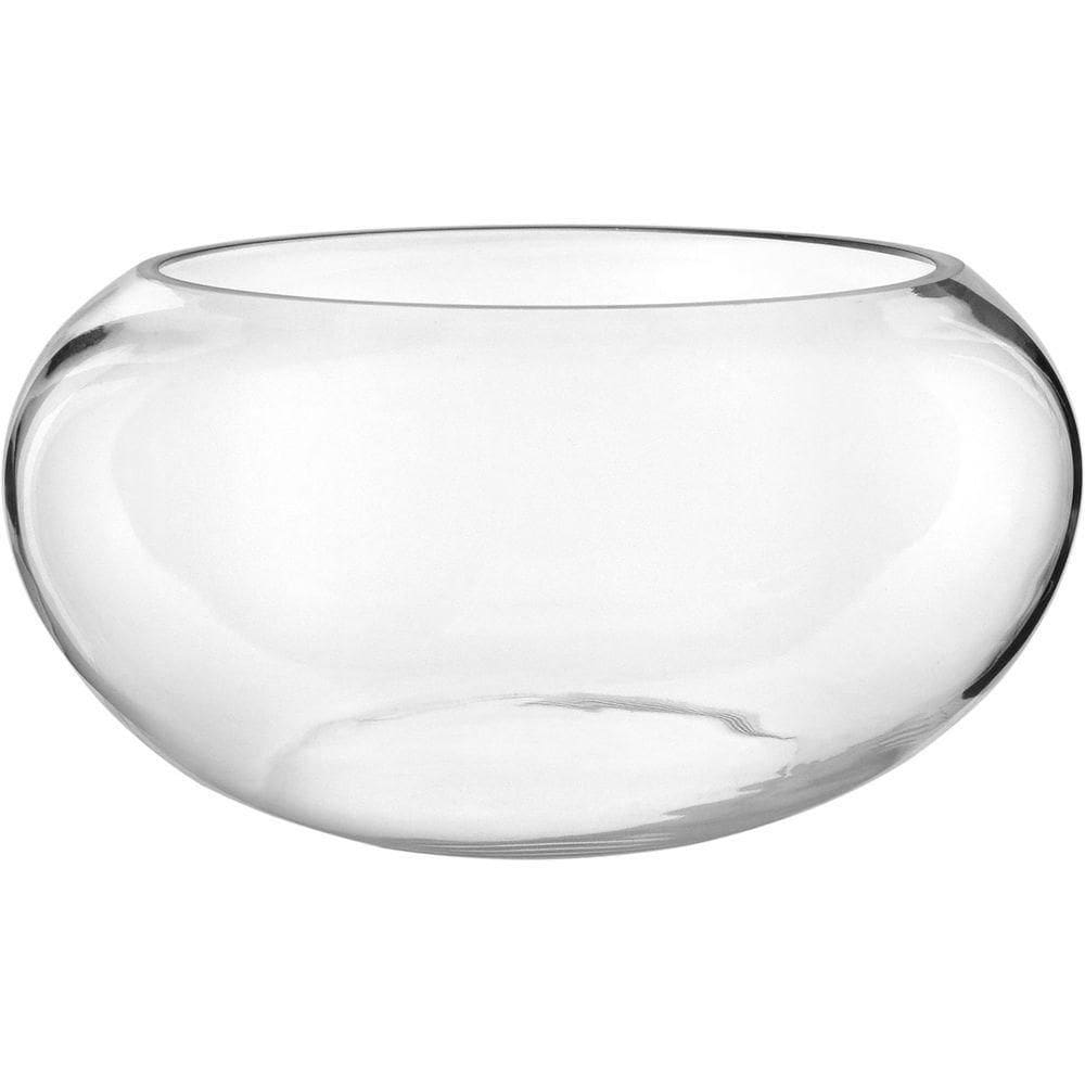 Vaso Decorativo Redondo Home&co Vidro 18x35cm Transparente