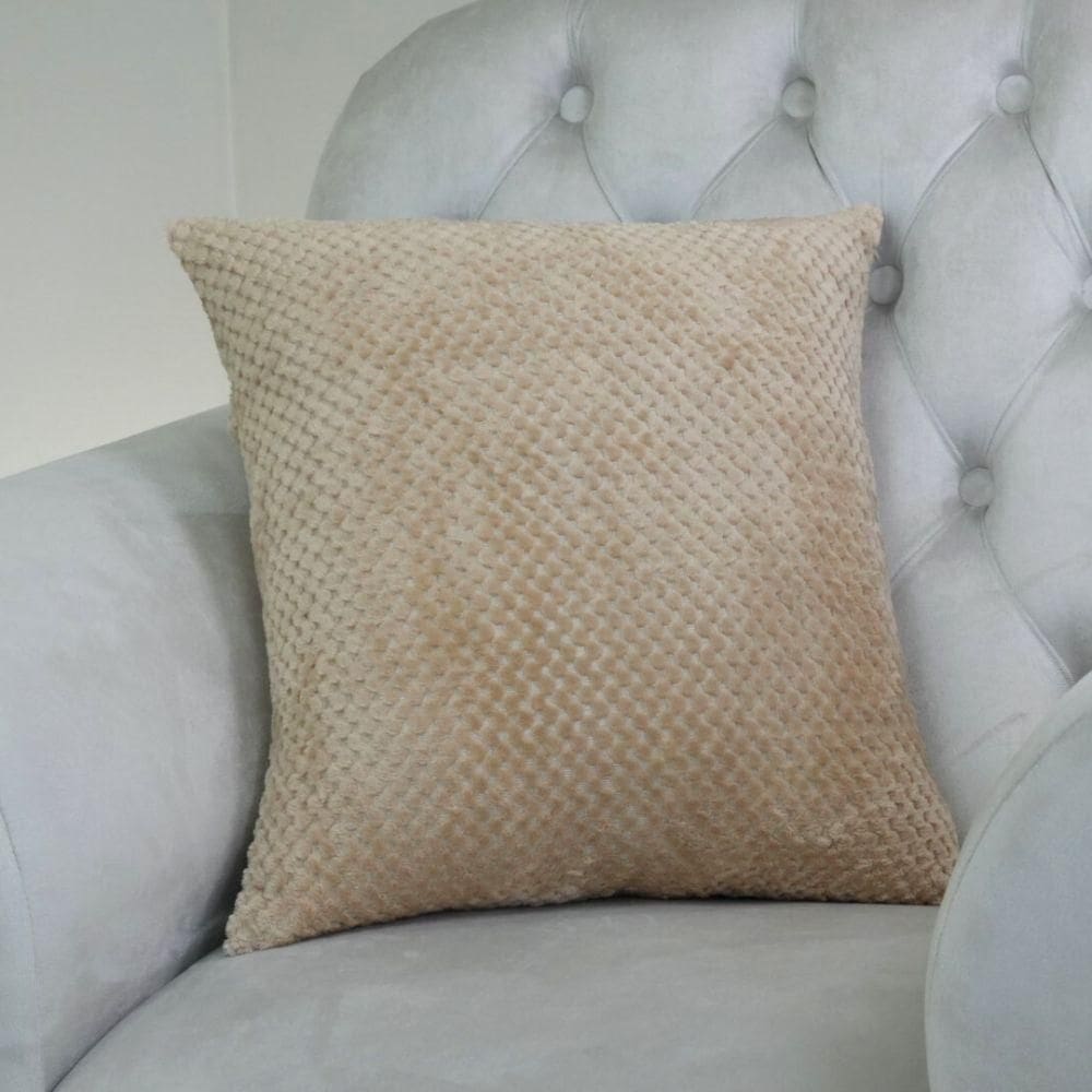 Capa Para Almofada Sonhare 1 Peça 45cm X 45cm Tecido Soft Com Zíper 100% Poliéster - Cáqui