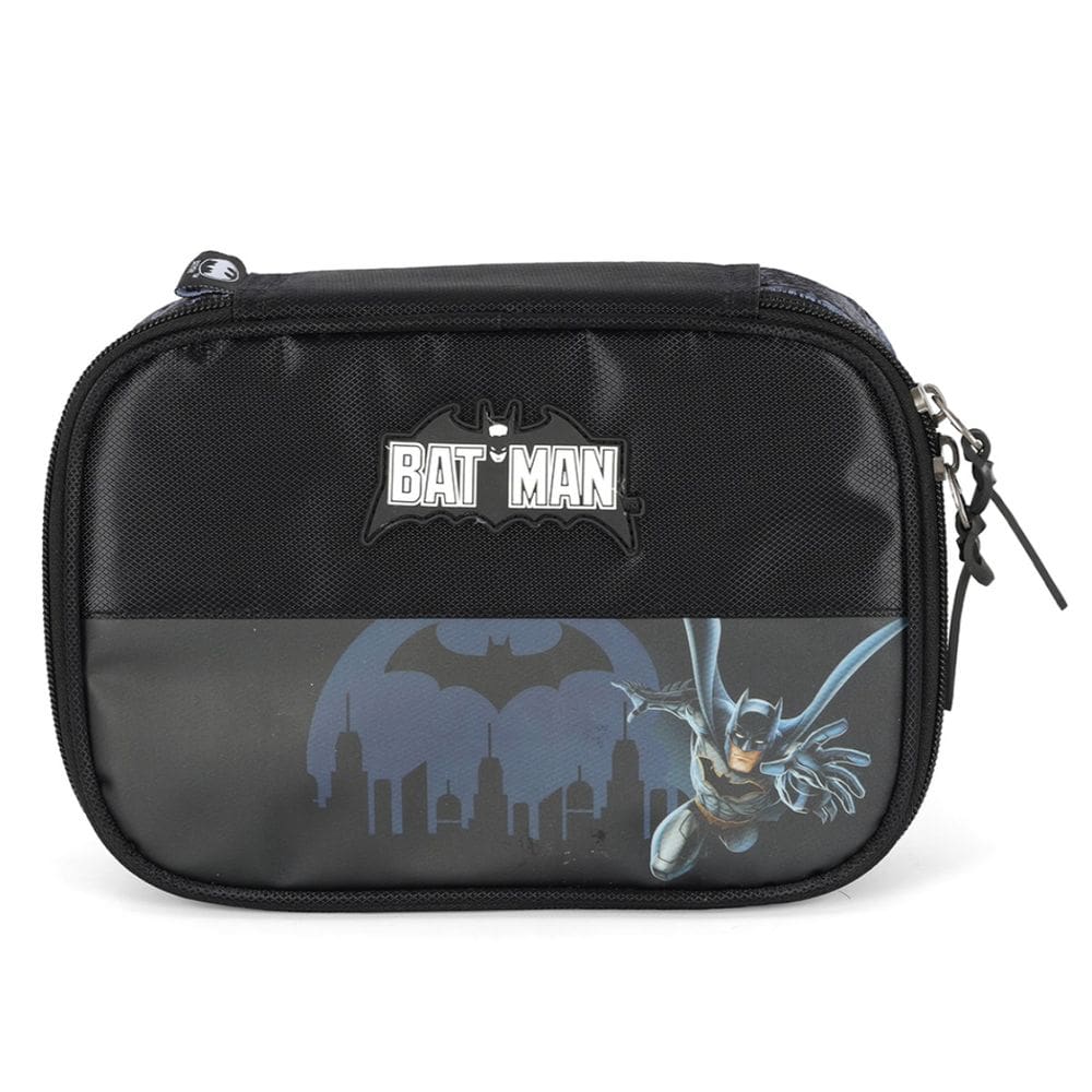 Estojo Escolar Infantil Batman Box 100 Lápis Preto Luxcel