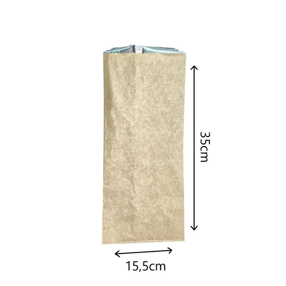 Saco Térmico Metalizado Para Espetinho 100 Unidades