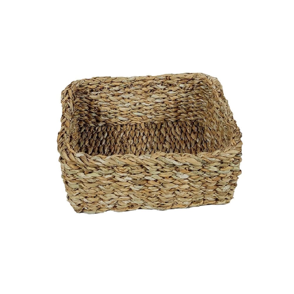 Cesto Organizador De Seagrass Quadrado Aimore Jolitex Mek M