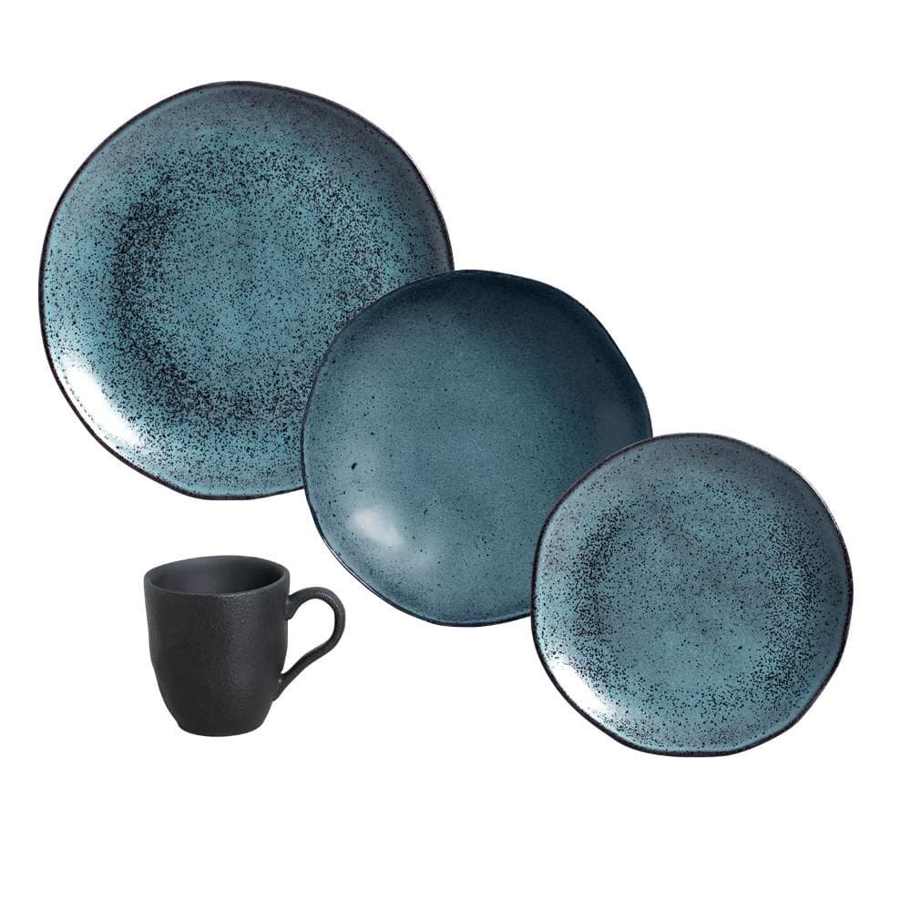 Aparelho de Jantar 16 Peças Orgânico Petroleum