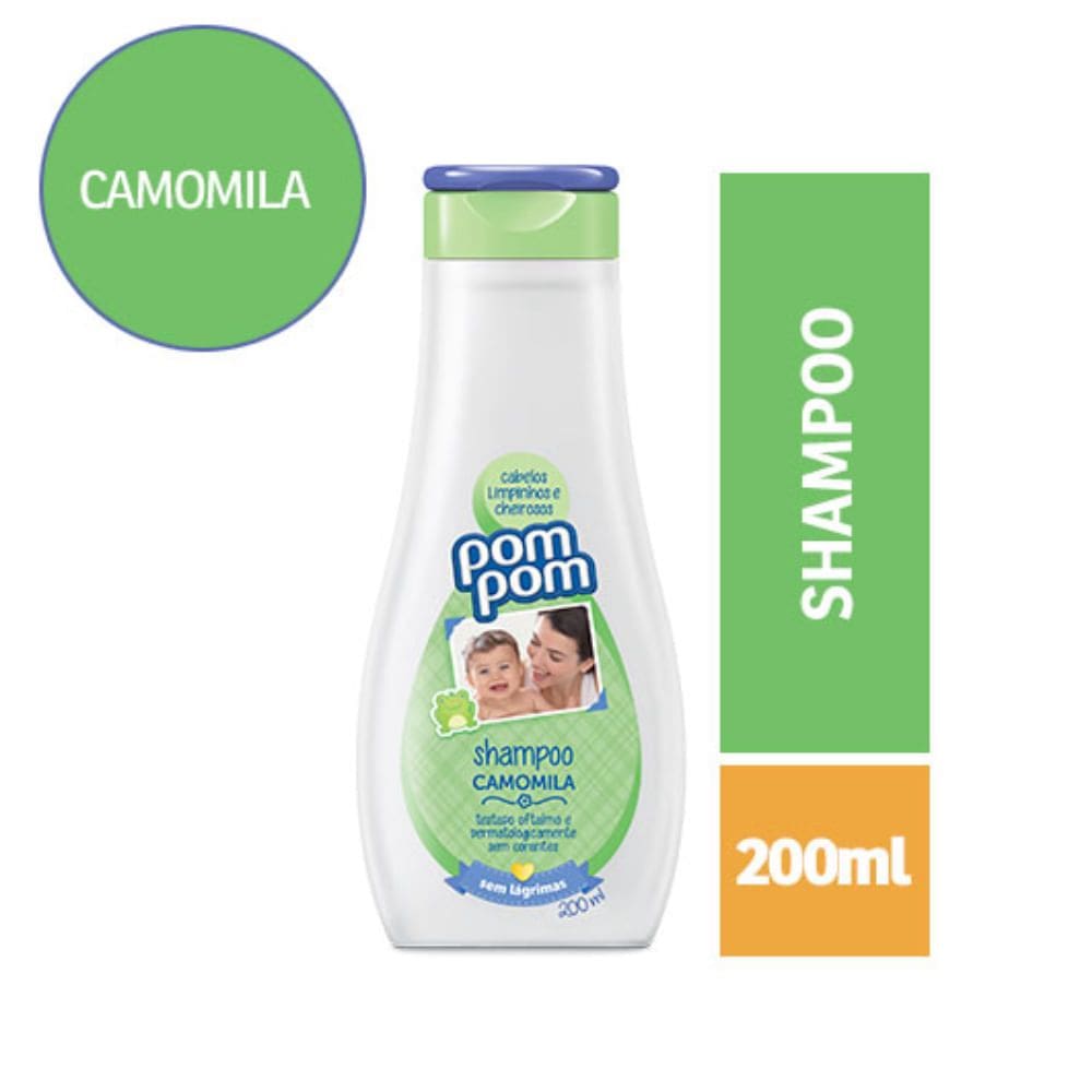 Shampoo Infantil Pom Pom Camomila com 200ml