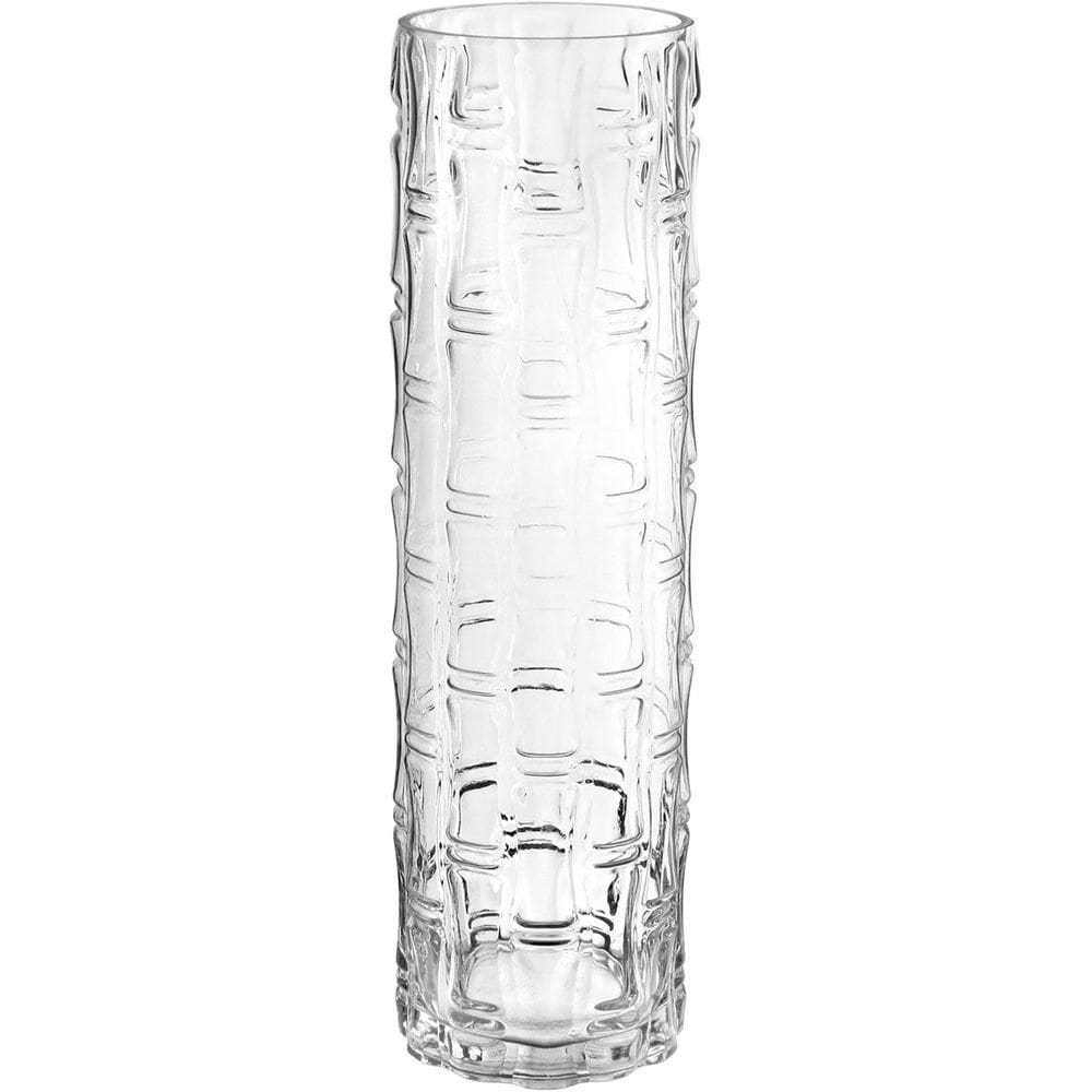 Vaso Decorativo Cilindro Home&co Vidro 50x13cm Transparente