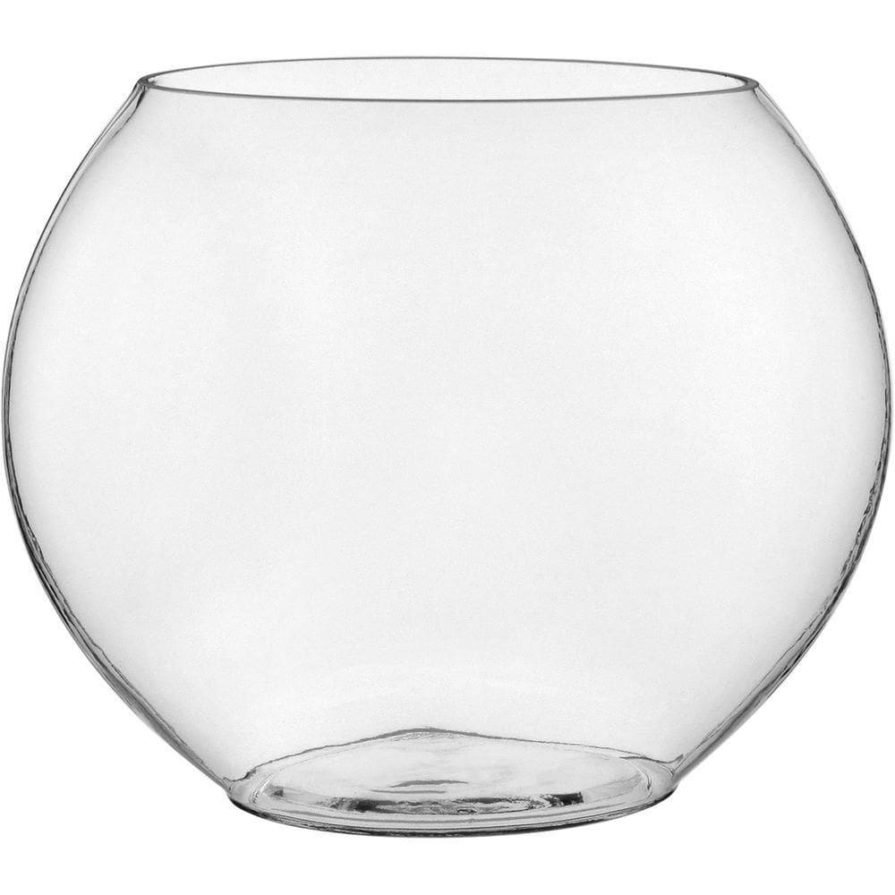 Vaso Decorativo Redondo Home&co Vidro 28x12x34 Transparente