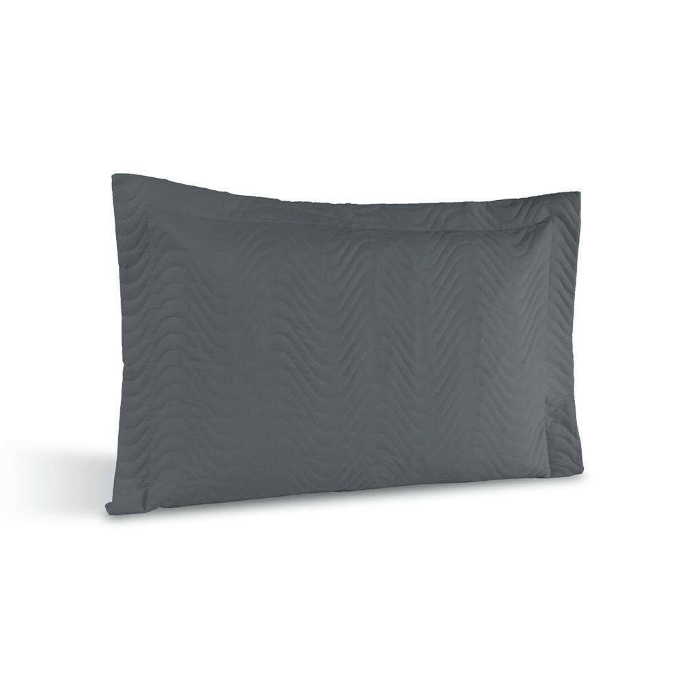 Porta Travesseiro Avulso Percal 180 Fios Silver 60% Algodão 40% Poliéster - Grafite