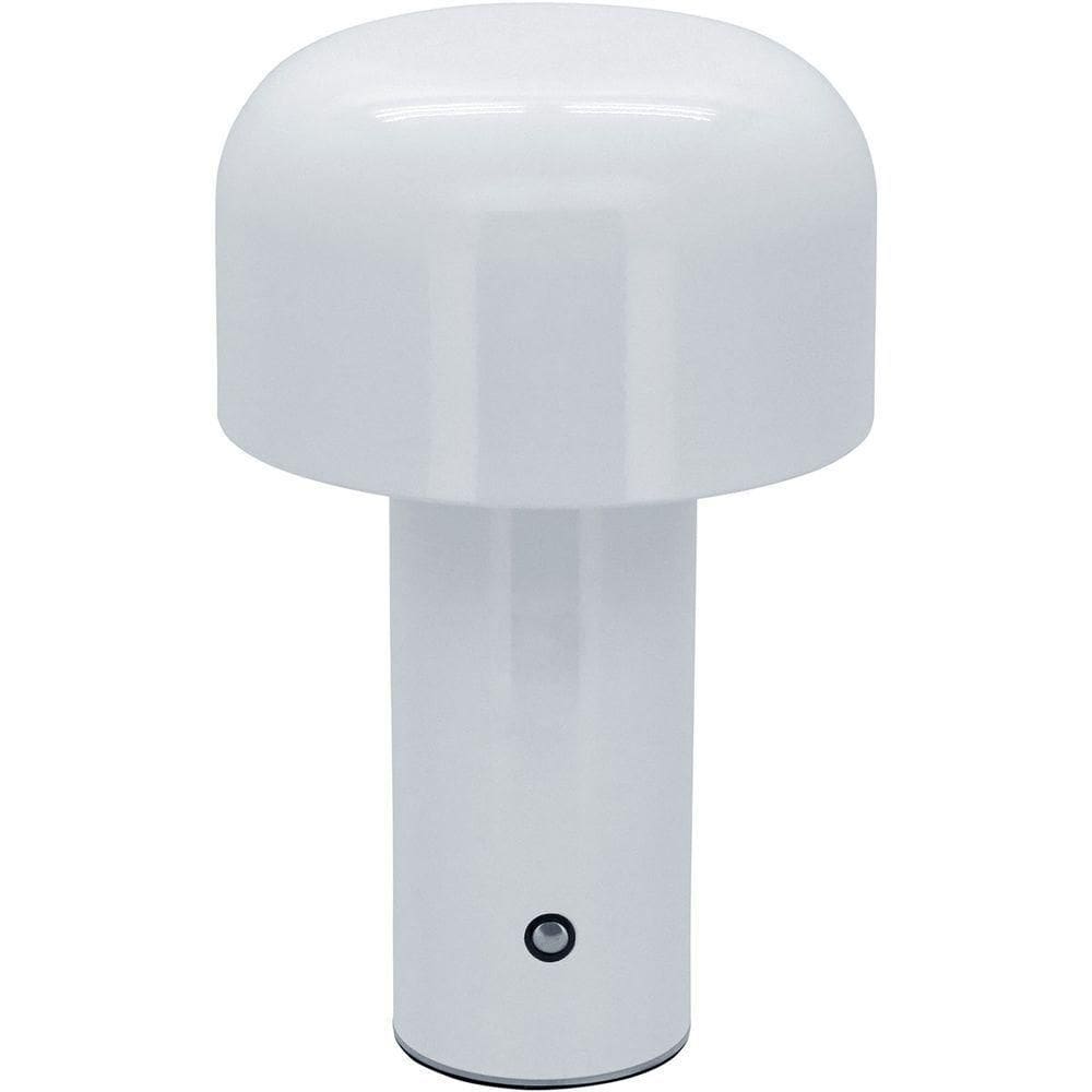 Luminária Decorativa Abajur Led Mesa Usb Metal 20x12 Branco