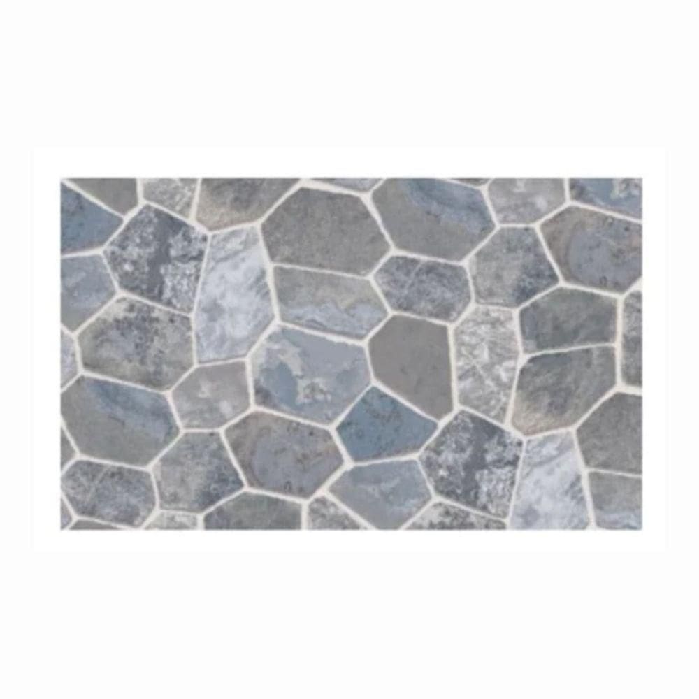 Papel De Parede Pvc Pedras Cinzas 45cm X 5 Metros